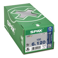 SPAX 6x120mm T-Star Plus T30 Flat CSK Screws – Wirox Coated (100 Pack)