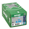 SPAX 5x80mm T-Star Plus T20 Flat CSK Screws – A2 Stainless Steel (100 Pack)