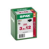 SPAX 3.5x12mm T-Star Plus T15 Pan Head Screws – Blax Coated (200 Pack)