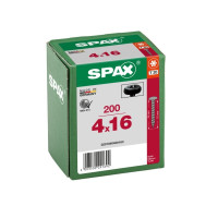 SPAX 4x16mm T-Star Plus T20 Pan Head Screws – Blax Coated (200 Pack)