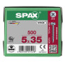 SPAX 5x35mm Pozi PZ2 Pan Head Screws – Wirox Coated (500 Pack)