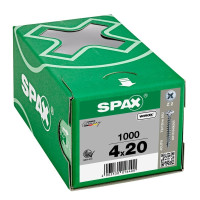 SPAX 4x20mm Pozi PZ2 Raised CSK Screws – Wirox Coated (1000 Pack)