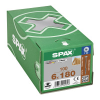 SPAX 6x180mm T-Star Plus T30 Washer Head Screws – Wirox Coated (100 Pack)