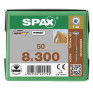 SPAX 8x300mm T-Star Plus T40 Washer Head Screws – Wirox Coated (50 Pack)