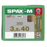 SPAX 3.5x40mm T-Star Plus T15 Flat CSK Screws – Wirox Coated (200 Pack)