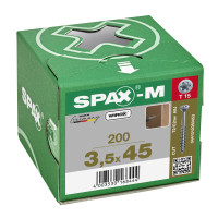 SPAX 3.5x45mm T-Star Plus T15 Flat CSK Screws – Wirox Coated (200 Pack)