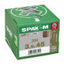 SPAX 3.5x45mm T-Star Plus T15 Flat CSK Screws – Wirox Coated (200 Pack)