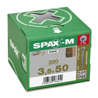 SPAX 3.5x50mm T-Star Plus T15 Flat CSK Screws – Wirox Coated (200 Pack)