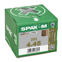 SPAX 4x45mm T-Star Plus T20 Flat CSK Screws – Wirox Coated (200 Pack)