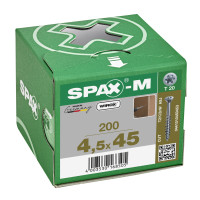 SPAX 4.5x45mm T-Star Plus T20 Flat CSK Screws – Wirox Coated (200 Pack)