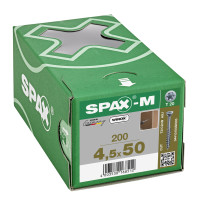 SPAX 4.5x50mm T-Star Plus T20 Flat CSK Screws – Wirox Coated (200 Pack)