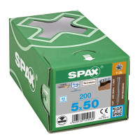 SPAX 5x50mm T-Star Plus T25 Decking Screws – A2 Stainless Steel (200 Pack)