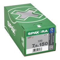 SPAX 7.5x150mm T-Star Plus T30 Flat CSK Screws – Wirox Coated (100 Pack)