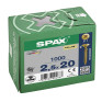 SPAX 2.5x20mm Pozi PZ1 Flat CSK Screws – Yellox Coated (1000 Pack)