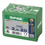 SPAX 2.5x20mm Pozi PZ1 Flat CSK Screws – Yellox Coated (1000 Pack)