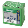 SPAX 3.5x12mm Pozi PZ2 Flat CSK Screws – Yellox Coated (200 Pack)