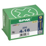SPAX 4x16mm Pozi PZ2 Flat CSK Screws – Yellox Coated (200 Pack)