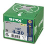 SPAX 4x20mm Pozi PZ2 Flat CSK Screws – Yellox Coated (1000 Pack)