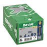 SPAX 4.5x50mm Pozi PZ2 Flat CSK Screws – Yellox Coated (200 Pack)