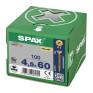 SPAX 4.5x60mm Pozi PZ2 Flat CSK Screws – Yellox Coated (100 Pack)