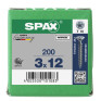 SPAX 3x12mm T-Star Plus T20 Flat CSK Screws – Wirox Coated (200 Pack)