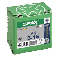SPAX 3x16mm T-Star Plus T20 Flat CSK Screws – Wirox Coated (200 Pack)