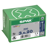 SPAX 3.5x20mm T-Star Plus T20 Flat CSK Screws – Wirox Coated (200 Pack)