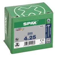 SPAX 4x25mm T-Star Plus T20 Flat CSK Screws – Wirox Coated (200 Pack)