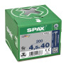 SPAX 4.5x40mm T-Star Plus T20 Flat CSK Screws – Wirox Coated (200 Pack)