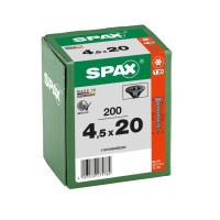 SPAX 4.5x20mm T-Star Plus T20 Flat CSK Screws – Blax Coated (200 Pack)