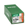 SPAX 8x120mm T-Star Plus T40 Cylindrical Head Screws – Wirox Coated (50 Pack)