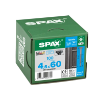 SPAX 4.5x60mm Facade Screws Raised CSK T-Star Plus T20 – A2 Stainless Steel (100 Pack)