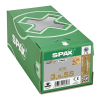 SPAX 3.5x55mm T-Star Plus T10 Flat CSK 60° Screws – Wirox Coated (500 Pack)