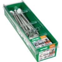 SPAX 7.5x100mm T-Star Plus T30 Flat CSK Screws – Wirox Coated (18 Pack)