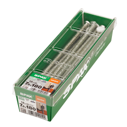 SPAX 7.5x180mm T-Star Plus T30 Flat CSK Screws – Wirox Coated (18 Pack)
