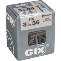 SPAX 3.9x35mm GIX Drywall Screws – Black Phosphate Coated (150 Pack)