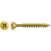 SPAX 5x70mm Pozi PZ2 Flat CSK Screws – Yellox Coated (200 Pack)