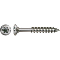 SPAX 4.5x35mm Facade Screws Raised CSK T-Star Plus T20 – A2 Stainless Steel (200 Pack)