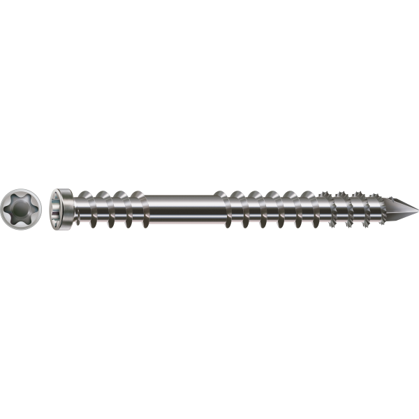 SPAX 6x40mm T-Star Plus T25 Cylindrical Head Screws – A4 Stainless Steel (200 Pack)